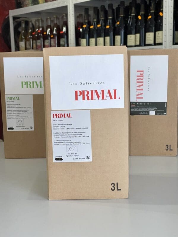 Primal Rouge 3L BiB NV - Les Salicaires